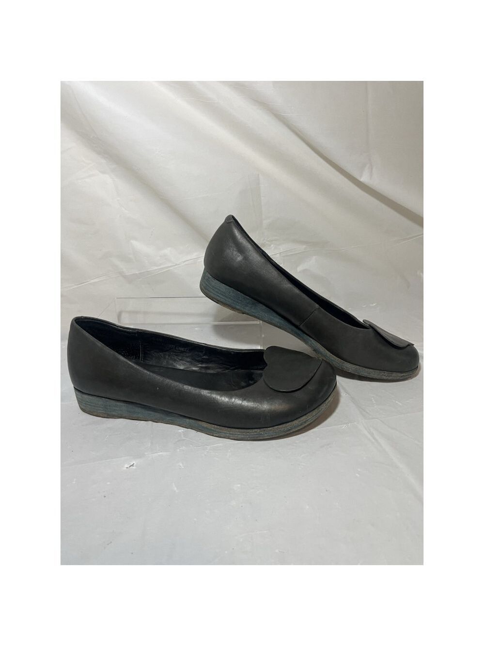 Korks by Kork-Ease Womens Cruz Leather Heart Ballet Flats Black Size 9.5/41 - Picture 7 of 15